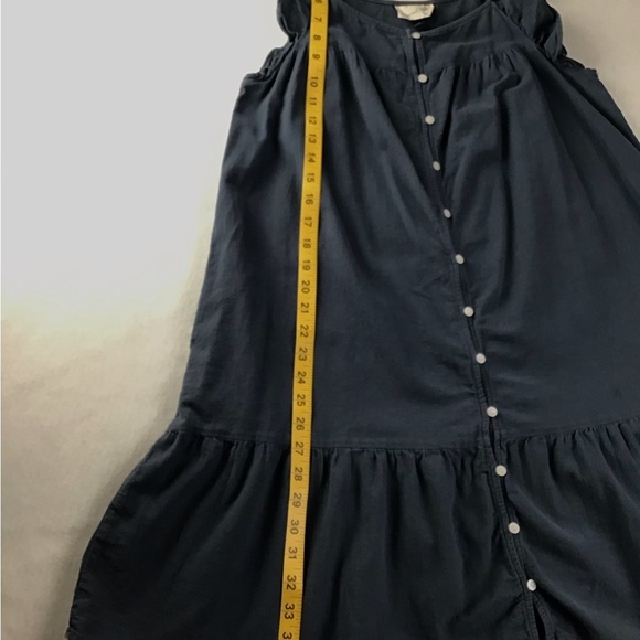 Universal Thread Blue Ruffle Buttoned Mini Dress - Picture 6 of 8